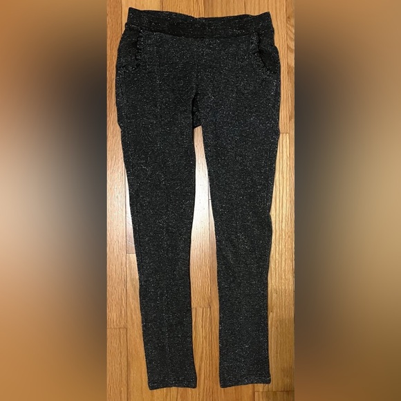 Palomino Girls Grey Sparkling Leggings Pants Size 134 - Picture 2 of 3